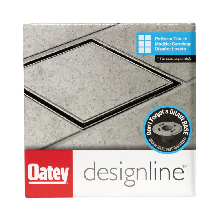 Oatey DSS1040R2 4x4 Tile-In Square Shower Drain