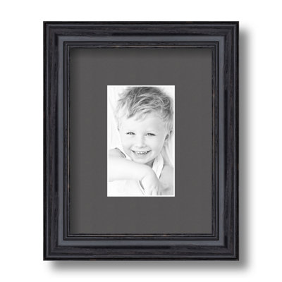 Wood Matte Picture Frame with Mat