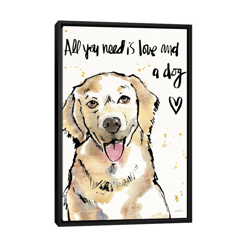 « v », reproduction d’art sur toile Strike a Paws, H 26 po x l 18 po x P 1,5 po, Toile avec cadre noir, Pas de tapis