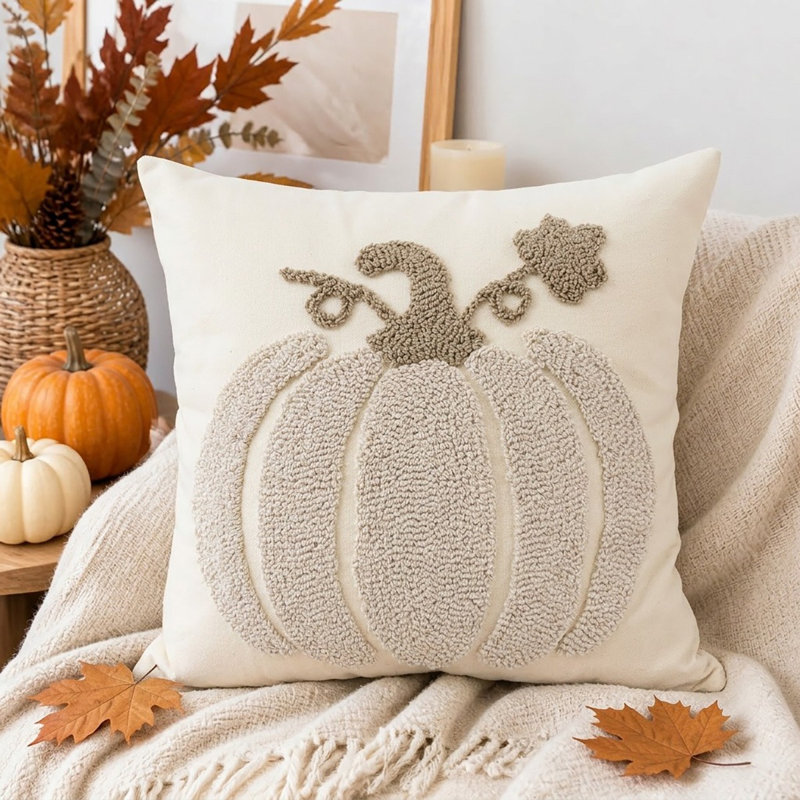 Housses de coussin 18 po x 18 po, Beige