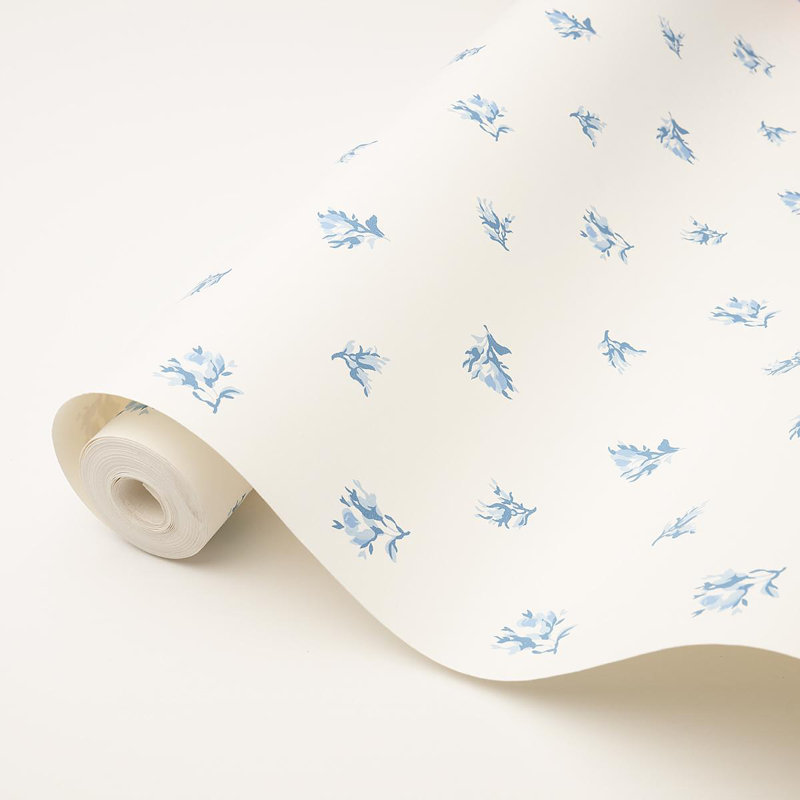 Margie Floral Wallpaper, Gris