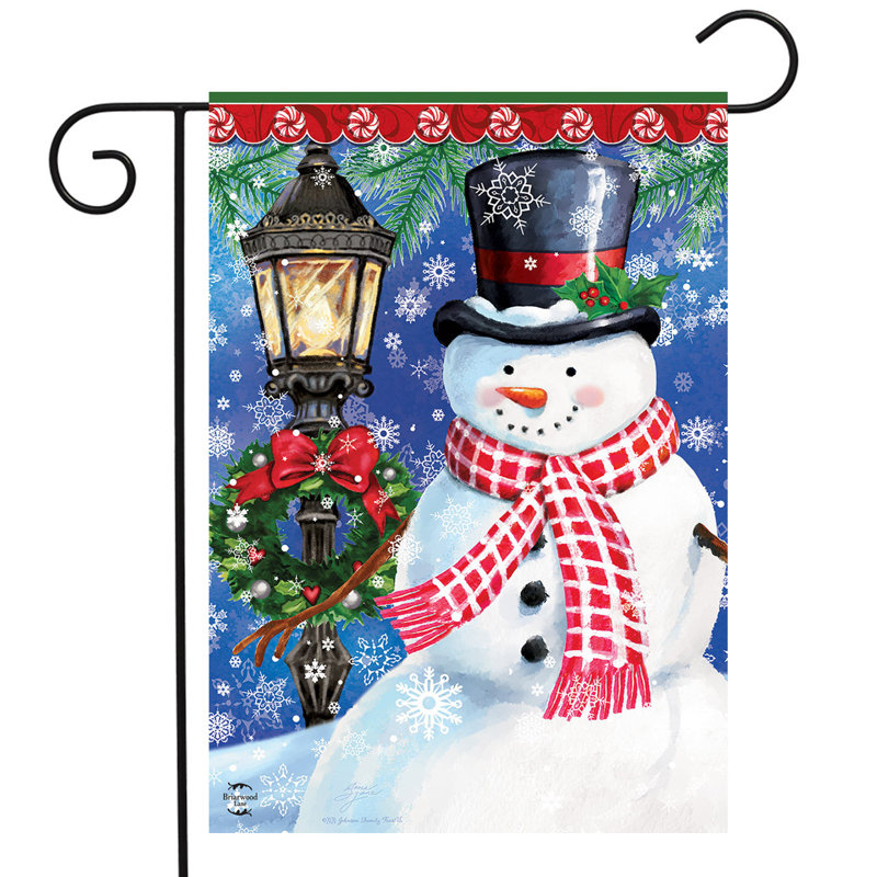 Drapeau du jardin d'hiver Snowman