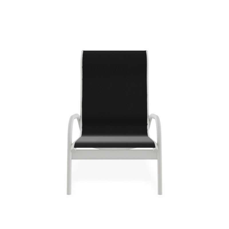 Beach Chair, Black 5D Sunbrella®, Textured Snow