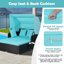 Nakeysha 165cm Wide Patio Daybed with Cushions-600147149