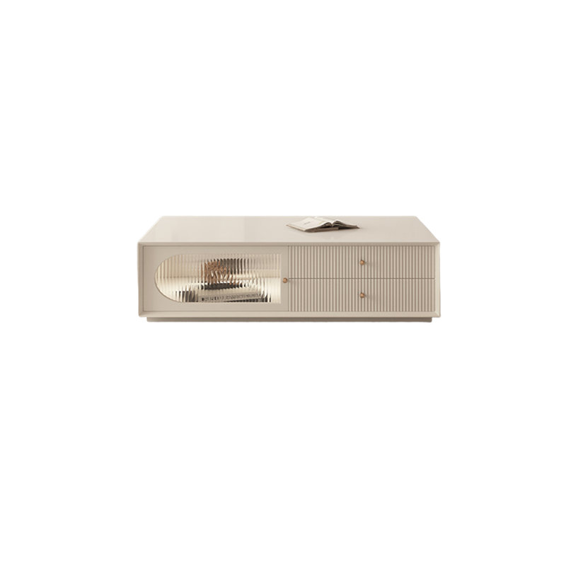 Modern Simple Coffee Table, 13.78" H x 51.18" L x 27.56" W