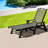 Durable Patio Lounge Chairs, Grey Hdpe Chaise With Adjustable Backrest For Relaxation