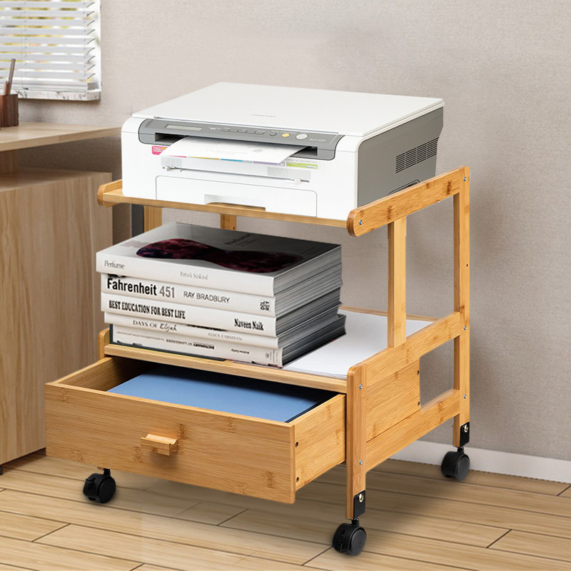 19.68'' H x 18.11'' W Printer Stand with Wheels