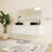 Dalmahoy 60" Bathroom Vanity with Sink, 60 Inch Floating Vanity, Double Sink Wall Mounted Vanity Combo, Modern White Bathroom Vanity Set with 4 Doors and Ceramic Basin Sink-1997229799-1992125903