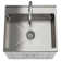 Modern Wide Shaker 24 inch Laundry Cabinet with Faucet and Stainless Steel Sink
