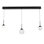 Quest 3 Light Crystal LED Multi-Light Pendant