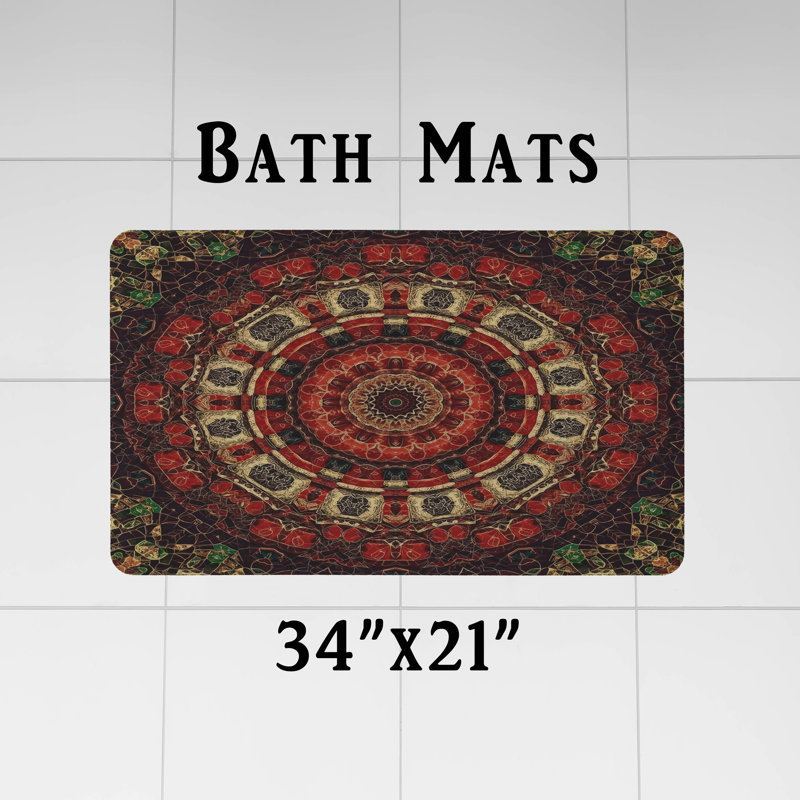 Rideau de douche avec tapis de bain, H 83 po x l 70 po