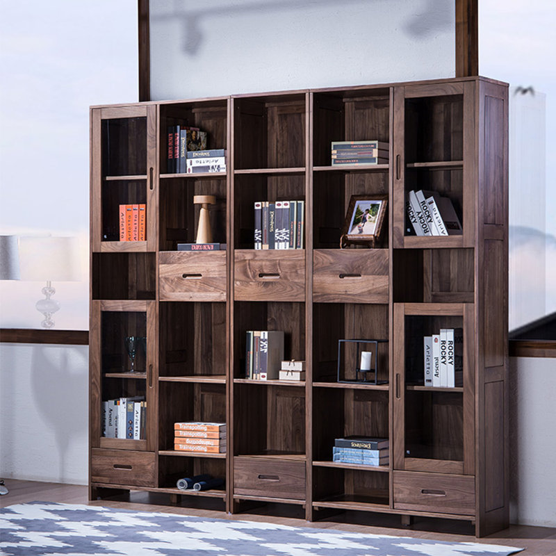 Bibliothèque de rangement à grande capacité de style américain