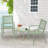 Outdoor Bistro Set 3 Piece Set - Comfortable Metal Patio Chairs And Small Table, Floral Back Design, Waterproof, Uv Resistant For Porch, Balcony, Garden, Backyard, Poolside-110490139