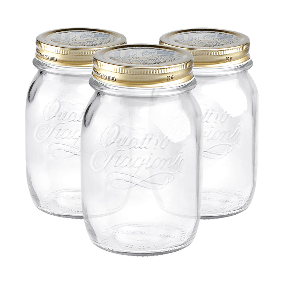 Bormioli Rocco Quattro Stagioni Glass Storage Jars