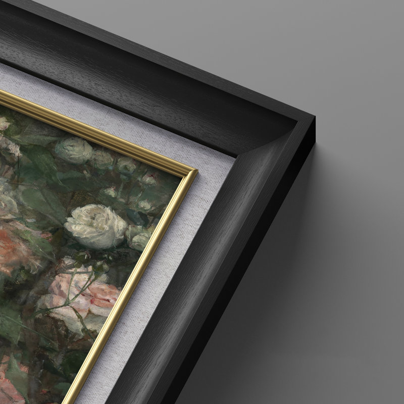 «Romantic Garden Blossoms Lush Floral», ensemble de 2 reproductions d'art encadrées de qualité supérieure sur papier 26 po x 36 po