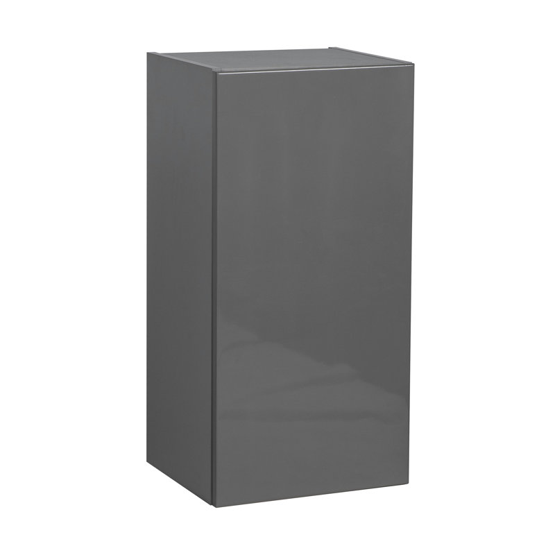 Armoire murale 12 po x 30 po - porte simple - gris, H 30 po x l 9 po, Gris lustré