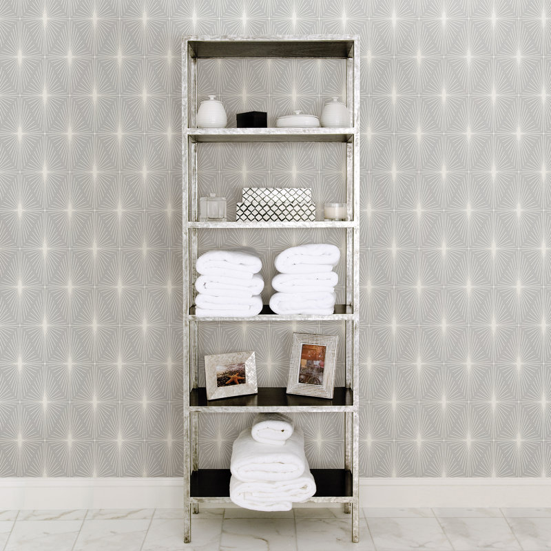 Star Diamond 10m x 52cm Wallpaper Roll, Grey