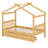 Wooden House Bed with Drawers-479318143