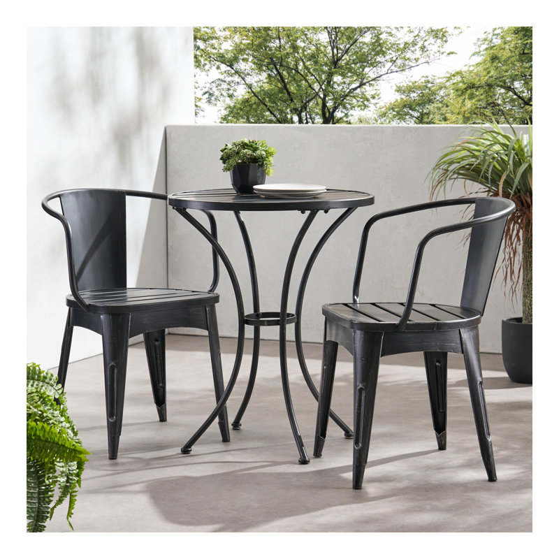 ensemble de 3 pièces en métal Colmar Colmar, Noir / argent