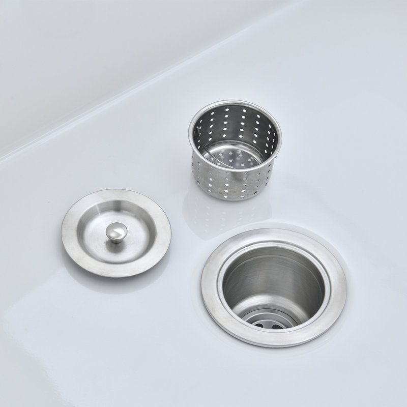Farmhouse Kitchen Sink with Grid and Strainer