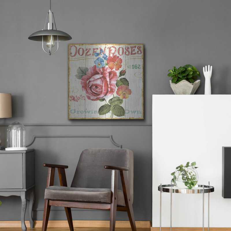 «Rose Garden II» par Lisa Audit, H 24 po x l 24 po