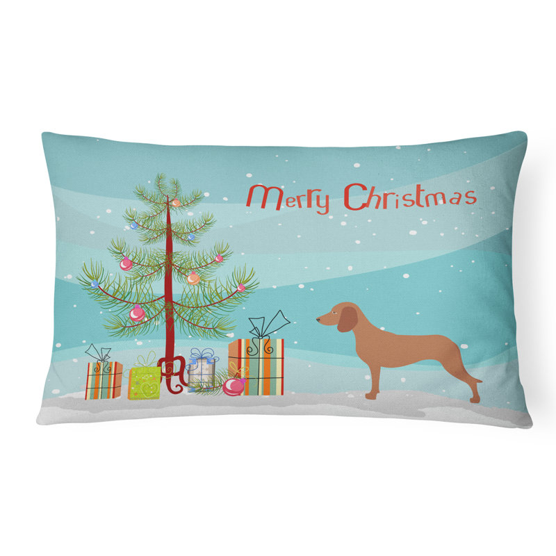  Coussin intérieur / extérieur Bavarian Mountian Hound Christmas