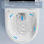 Toilette domestique intelligente 12 po à hauteur de siège 15,35 po avec couvercle à ouverture automatique, veilleuse et température réglable