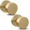 Poignée de porte Buena Mega Handles pour portes françaises, garde-manger et garde-robe - réversible avec rosette ronde pour toutes les tailles de porte