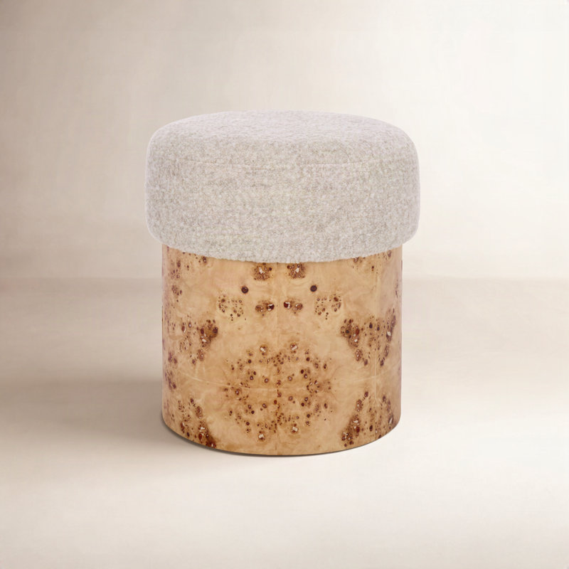 Repose-pieds Boucle & Burl, Gris