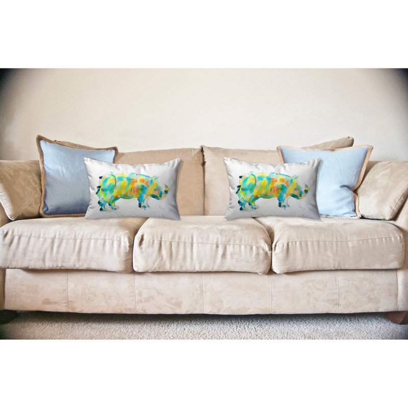  Coussin Rhino, H 16 po x l 20 po x P 6 po