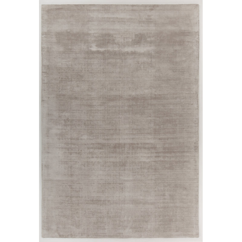 Tapis gris clair fait à la main Swader Dhurrie, Rectangle 5 pi x 7 pi 6 po