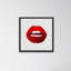 «Red Lips II», reproduction de peinture acrylique encadrée-24499235
