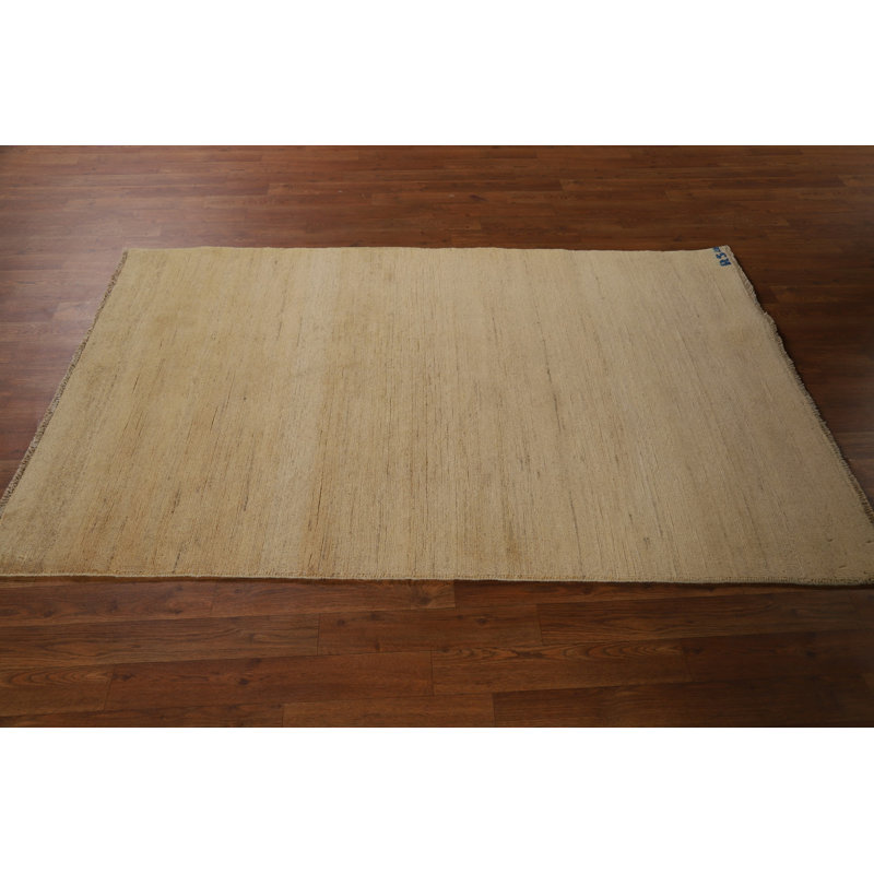 Tapis décoratif uni Gabbeh 4 x 6