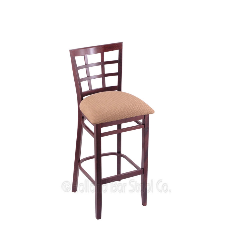 Bar Stool, Dark Cherry, Graph Alpine, Bar Stool (30" Seat Height)