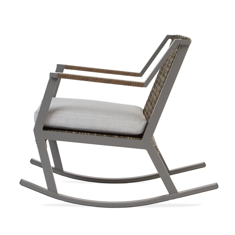 Calvin Rocking Chair with Cushions, Gray