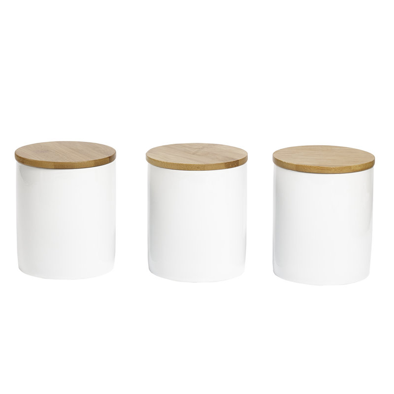 Ceramic / Porcelain Canister - Set of 3