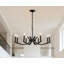 Lustre traditionnel 30 lumières à 8 lumières 30 "avec finition noir mat-2061292817-2061292828-2061292830