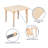 Goddard 21.875"W x 26.625"L Rectangle Plastic Activity Table Set with 2 Chairs-49248716