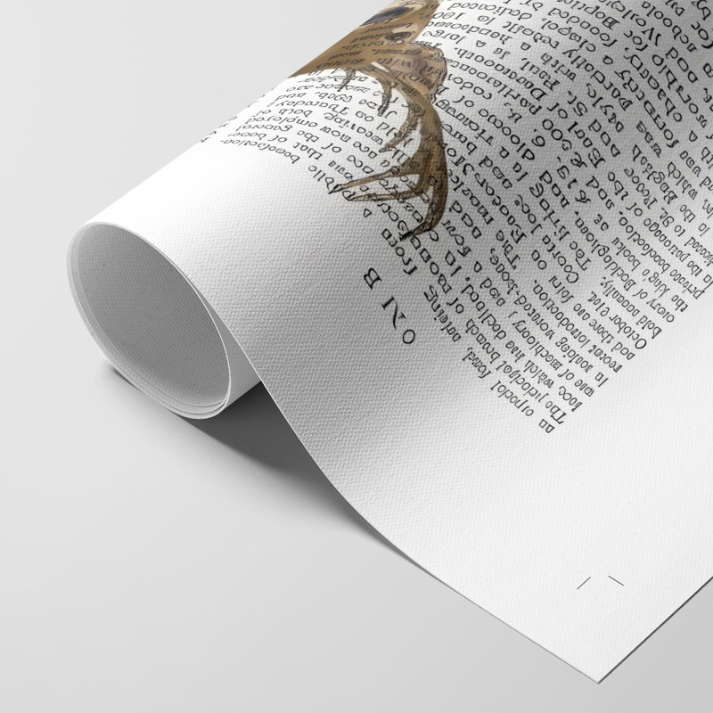 Scottish Deer Laird Tam OShunter, complet, impression de livre - impression sur toile seulement - non encadrée