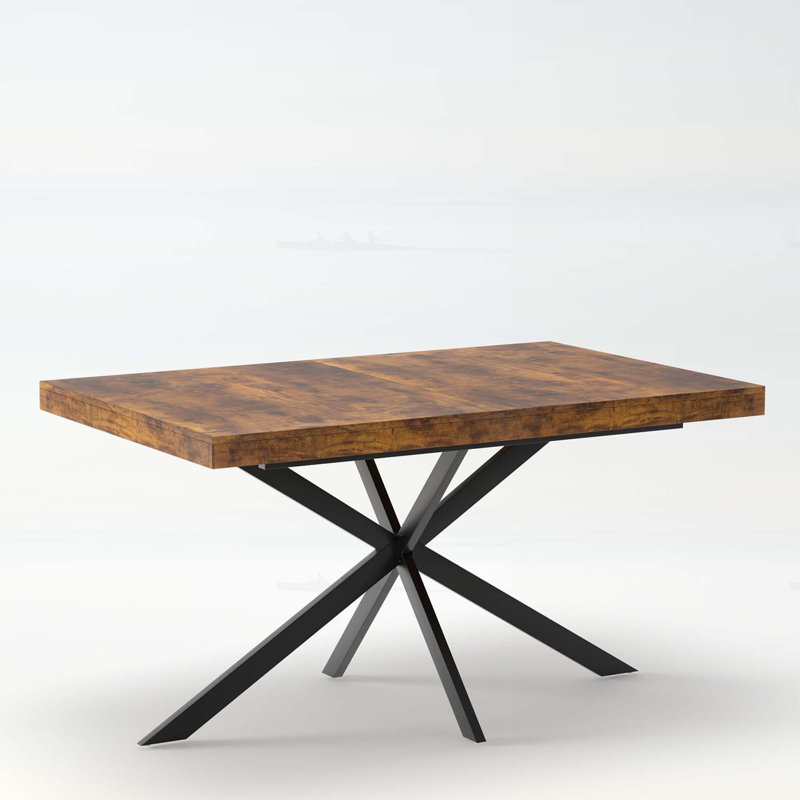 Rectangular Stretch Dining Table, Brown