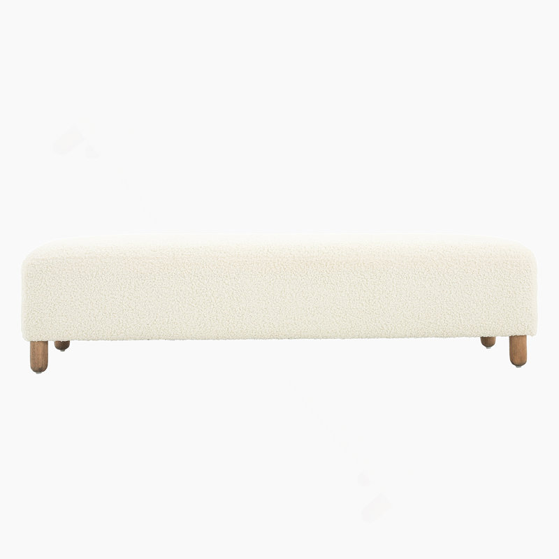 Repose-pieds confortable, blanc