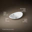 Iron Plains Metal Oval Vessel Bathroom Sink with Overflow-1240137892
