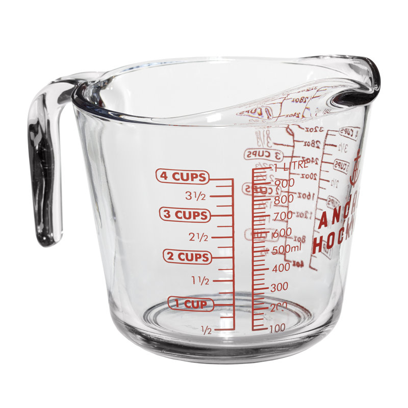 500Ml Glass Measuring Cup, 12.2cm H x 12.1cm W x 17.2cm D