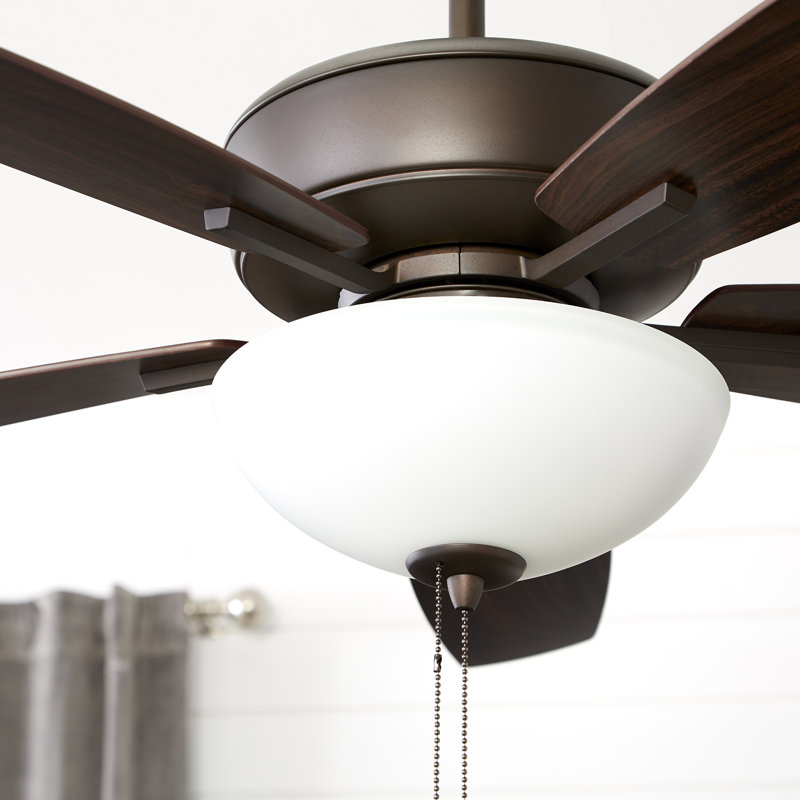Lancaster 52'' Ceiling Fan with LED Lights, Oiled Bronze