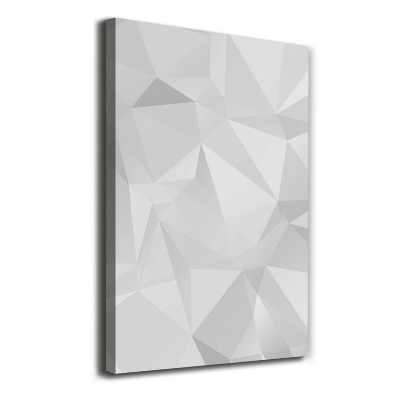 Abstraction Triangles - Wrapped Canvas Print