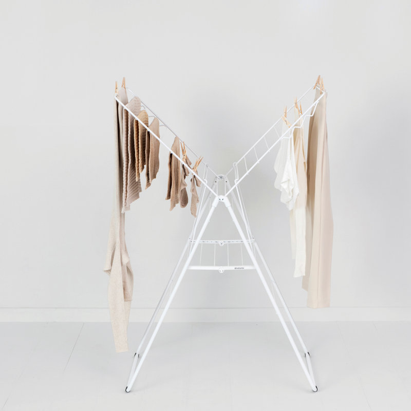 Brabantia Hangon 20 m Folding Drying Rack, White