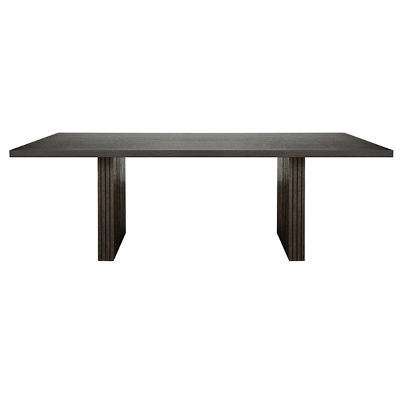Patterson Solid Oak Dining Table, Dark Espresso Oak
