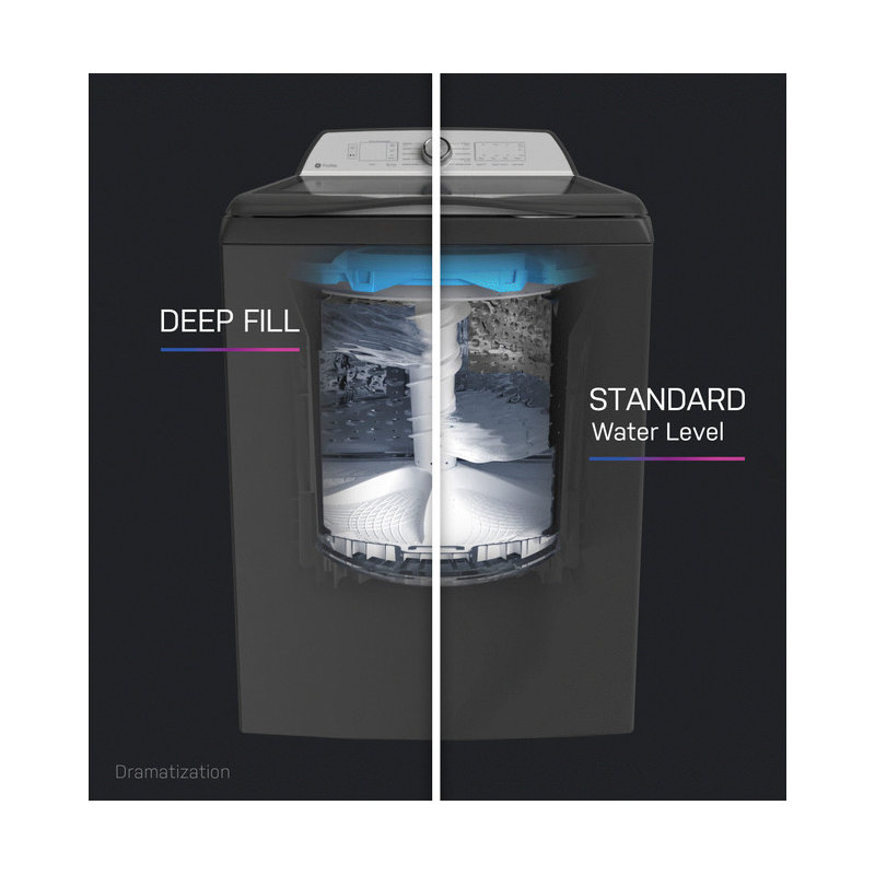 5.4 Cu. Ft. High Efficiency Smart Top Load Washer, Diamond Gray, 5.4