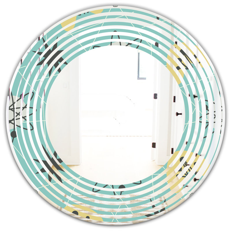 Miroir mural Wave 1950, 31,5 po x 31,5 po