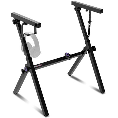 Liquid Stands Foldable Piano Keyboard Stand - 54-88 Key Z Style Adjustable Digital Piano Stand Electric Piano Stand - Portable Heavy Duty Music Stand For Kids, Adults - Sturdy Musical Keyboard Stand